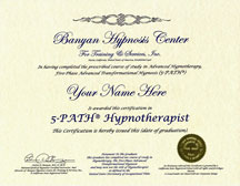 5-PATH® Hypnotherapy Certificate 5-PATH® Hypnotherapy Certification
