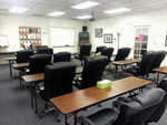 Classroom and Chairs Viewed from Back Corner