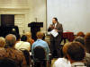 Cal talking in the NGH 2001