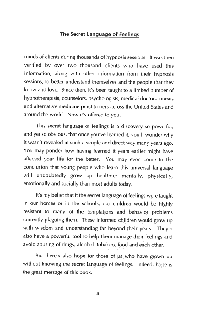 The Secret Language of Feelings Page 4