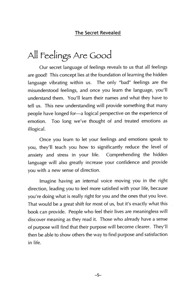 The Secret Language of Feelings Page 5